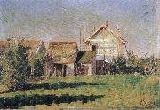 impressionist painter la valleuse port en bessin oil painting